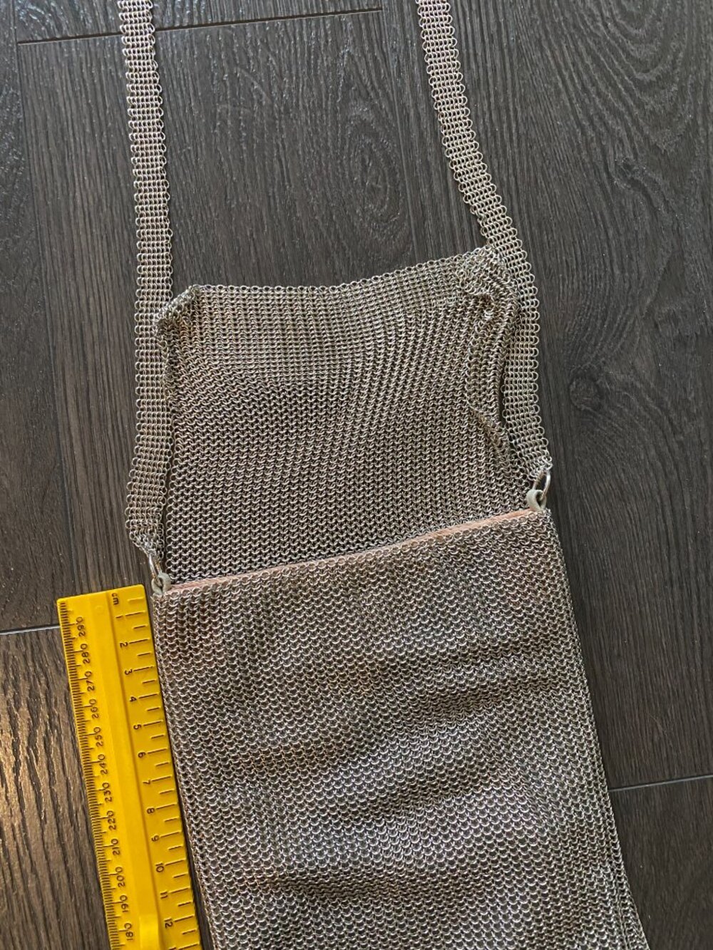 Vintage 60s Designer Purse, Leo Narducci for WHITING & DAVIS Metal Mesh, Strap - Picture 3 of 16